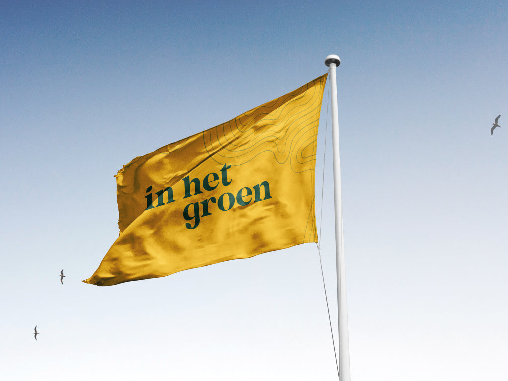 Vlag In het Groen - medium (1,50 x 1 meter)