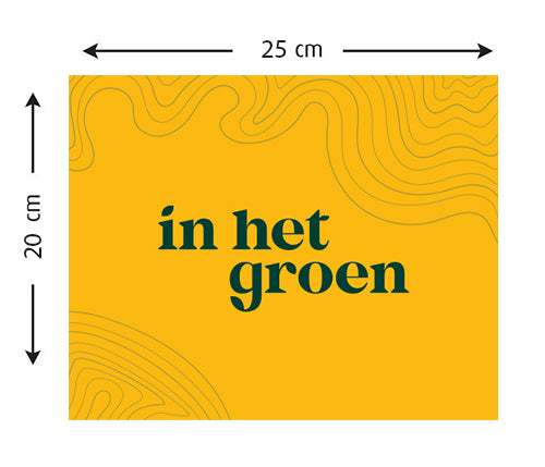 Raamsticker In het Groen (20x25cm)